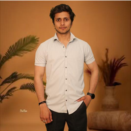 Premium Short Sleeve Button-Down Casual Shirt