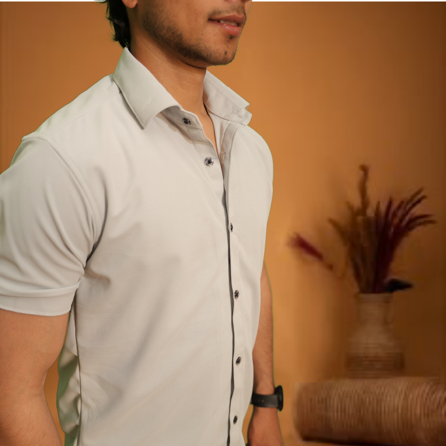 Premium Short Sleeve Button-Down Casual Shirt