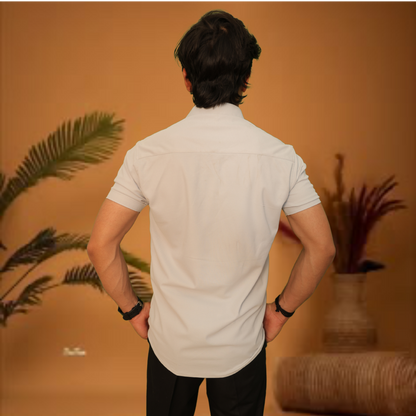 Premium Short Sleeve Button-Down Casual Shirt