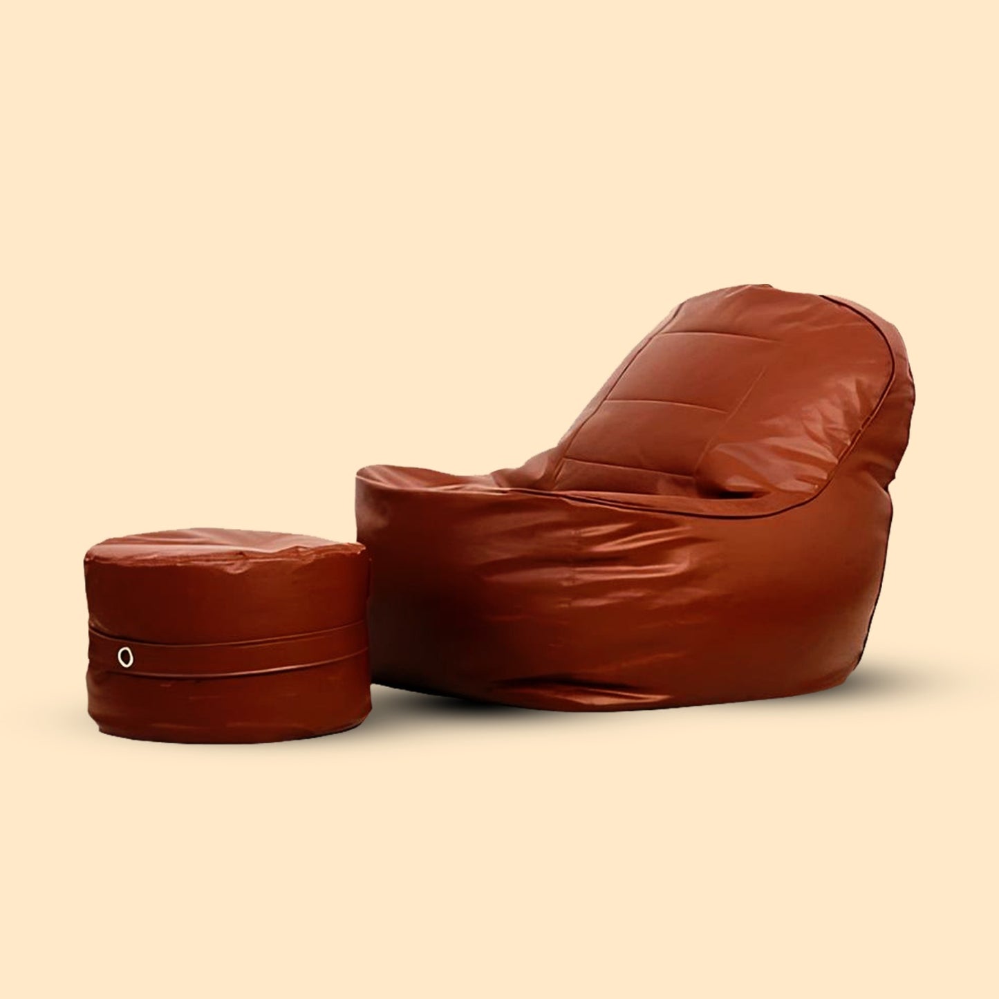 LABEL NJ BEAN BAG CHAIR WITH FOOTSTOOL
